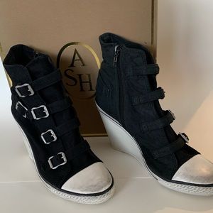 ASH - ASH Italia AS-Twist Black Wedge